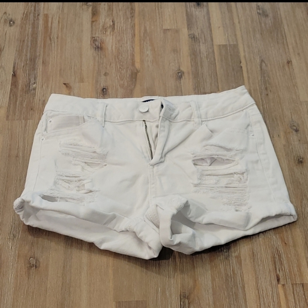 BLUE SPICE Size 7 White Jean Shorts Juniors